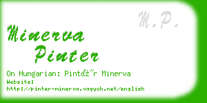 minerva pinter business card